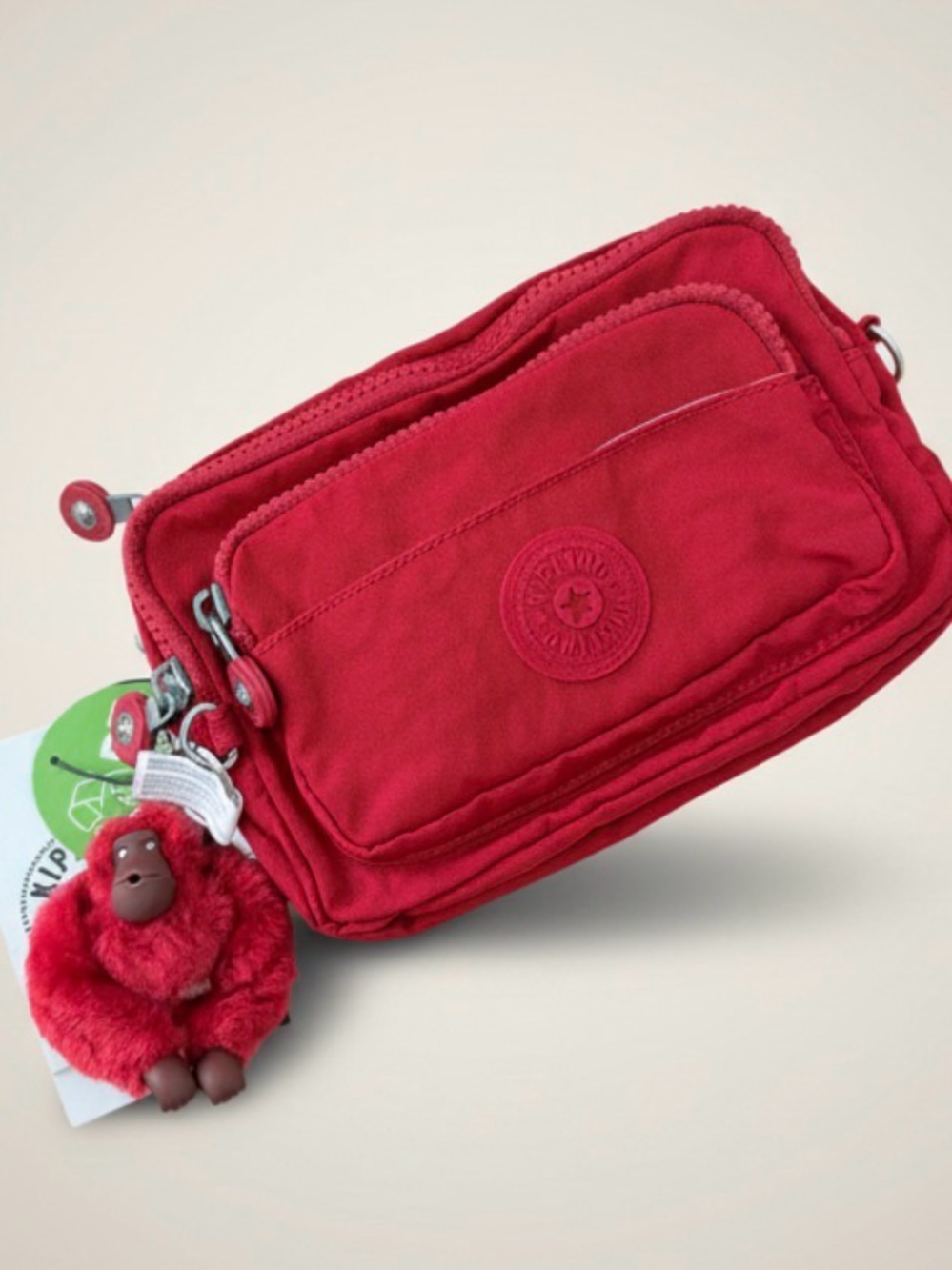 Kipling Merryl Convertible Crossbody Bag Cherry Tonal - Picture 3 of 6
